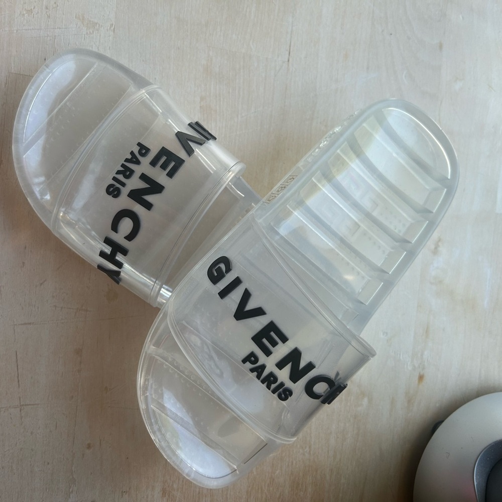 Givenchy clear slides SIZE 37